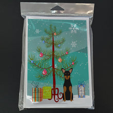 Load image into Gallery viewer, Merry Christmas Tree Manchester Terrier Greeting Cards Pack of 8