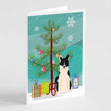 Load image into Gallery viewer, Merry Christmas Tree Russo-European Laika Spitz Greeting Cards Pack of 8