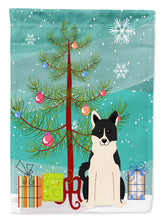 Load image into Gallery viewer, Merry Christmas Tree Russo-European Laika Spitz Garden Flag - Outdoor Decorative Yard Flag BB4154GF