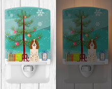 Load image into Gallery viewer, Merry Christmas Tree Russian Spaniel Ceramic Night Light BB4156CNL