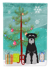 Load image into Gallery viewer, Merry Christmas Tree Standard Schnauzer Black Grey Garden Flag - Outdoor Decorative Yard Flag BB4159GF