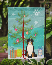 Load image into Gallery viewer, Merry Christmas Tree Bernese Mountain Dog Garden Flag - Outdoor Decorative Yard Flag BB4161GF