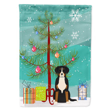 Load image into Gallery viewer, Merry Christmas Tree Greater Swiss Mountain Dog Flag Canvas House Size BB4162CHF