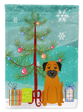Load image into Gallery viewer, Merry Christmas Tree Border Terrier Garden Flag - Outdoor Decorative Yard Flag BB4164GF