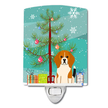 Load image into Gallery viewer, Merry Christmas Tree Beagle Tricolor Ceramic Night Light BB4165CNL