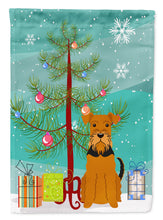 Load image into Gallery viewer, Merry Christmas Tree Airedale Flag Canvas House Size BB4166CHF