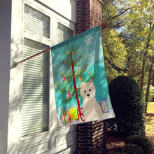 Load image into Gallery viewer, Merry Christmas Tree Westie Flag Canvas House Size BB4167CHF