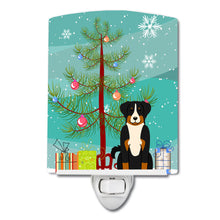 Load image into Gallery viewer, Merry Christmas Tree Appenzeller Sennenhund Ceramic Night Light BB4168CNL