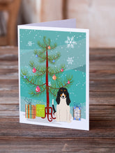 Load image into Gallery viewer, Merry Christmas Tree Swiss Hound Greeting Cards Pack of 8