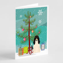 Load image into Gallery viewer, Merry Christmas Tree Swiss Hound Greeting Cards Pack of 8