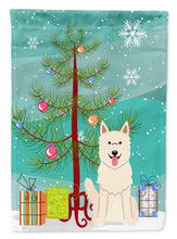 Load image into Gallery viewer, Merry Christmas Tree White German Shepherd Garden Flag - Outdoor Decorative Yard Flag BB4170GF