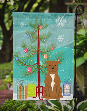 Load image into Gallery viewer, Merry Christmas Tree Staffordshire Bull Terrier Brown Garden Flag - Outdoor Decorative Yard Flag BB4172GF