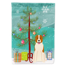 Load image into Gallery viewer, Merry Christmas Tree Central Asian Shepherd Dog Flag Canvas House Size BB4174CHF