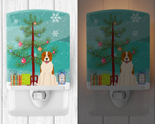 Load image into Gallery viewer, Merry Christmas Tree Central Asian Shepherd Dog Ceramic Night Light BB4174CNL