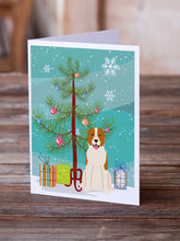 Load image into Gallery viewer, Merry Christmas Tree Central Asian Shepherd Dog Greeting Cards Pack of 8