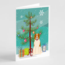 Load image into Gallery viewer, Merry Christmas Tree Central Asian Shepherd Dog Greeting Cards Pack of 8