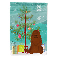Load image into Gallery viewer, Merry Christmas Tree Caucasian Shepherd Dog Flag Canvas House Size BB4175CHF
