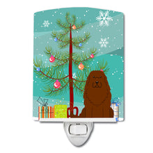 Load image into Gallery viewer, Merry Christmas Tree Caucasian Shepherd Dog Ceramic Night Light BB4175CNL