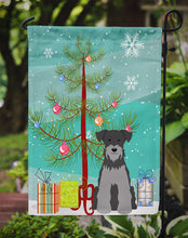 Load image into Gallery viewer, Merry Christmas Tree Miniature Schanuzer Black Silver Garden Flag - Outdoor Decorative Yard Flag BB4177GF