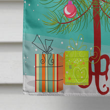Load image into Gallery viewer, Merry Christmas Tree Miniature Schanuzer White Flag Canvas House Size BB4178CHF