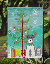 Load image into Gallery viewer, Merry Christmas Tree Miniature Schanuzer Salt and Pepper Garden Flag - Outdoor Decorative Yard Flag BB4179GF