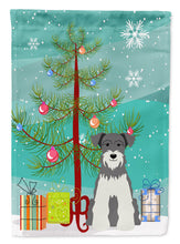 Load image into Gallery viewer, Merry Christmas Tree Miniature Schanuzer Salt and Pepper Garden Flag - Outdoor Decorative Yard Flag BB4179GF