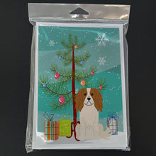 Load image into Gallery viewer, Merry Christmas Tree Cavalier Spaniel Greeting Cards Pack of 8