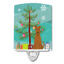 Load image into Gallery viewer, Merry Christmas Tree Irish Terrier Ceramic Night Light BB4187CNL