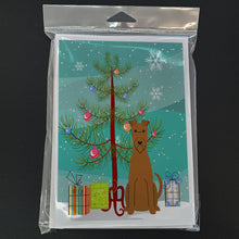 Load image into Gallery viewer, Merry Christmas Tree Irish Terrier Greeting Cards Pack of 8