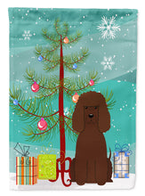 Load image into Gallery viewer, Merry Christmas Tree Irish Water Spaniel Flag Canvas House Size BB4188CHF