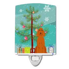 Load image into Gallery viewer, Merry Christmas Tree Irish Setter Ceramic Night Light BB4189CNL