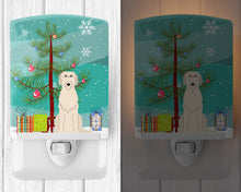 Load image into Gallery viewer, Merry Christmas Tree Irish Wolfhound Ceramic Night Light BB4190CNL