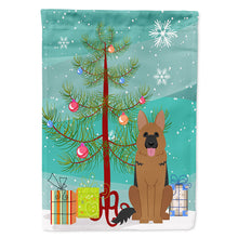 Load image into Gallery viewer, Merry Christmas Tree German Shepherd Flag Canvas House Size BB4192CHF