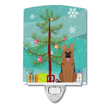 Load image into Gallery viewer, Merry Christmas Tree German Shepherd Ceramic Night Light BB4192CNL