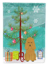 Load image into Gallery viewer, Merry Christmas Tree Poodle Tan Garden Flag - Outdoor Decorative Yard Flag BB4194GF
