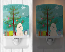 Load image into Gallery viewer, Merry Christmas Tree Poodle White Ceramic Night Light BB4195CNL