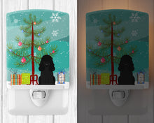Load image into Gallery viewer, Merry Christmas Tree Poodle Black Ceramic Night Light BB4196CNL