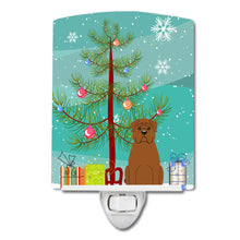 Load image into Gallery viewer, Merry Christmas Tree Dogue de Bourdeaux Ceramic Night Light BB4198CNL