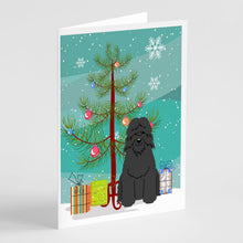 Load image into Gallery viewer, Merry Christmas Tree Bouvier des Flandres Greeting Cards Pack of 8