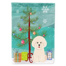 Load image into Gallery viewer, Merry Christmas Tree Bichon Frise Flag Canvas House Size BB4200CHF