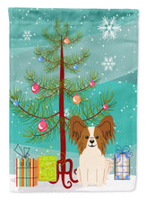 Load image into Gallery viewer, Merry Christmas Tree Papillon Red White Flag Canvas House Size BB4203CHF