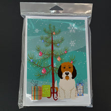 Load image into Gallery viewer, Merry Christmas Tree Petit Basset Griffon Veenden Greeting Cards Pack of 8
