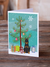 Load image into Gallery viewer, Merry Christmas Tree Beauce Shepherd Dog Greeting Cards Pack of 8