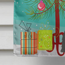 Load image into Gallery viewer, Merry Christmas Tree Briard Black Flag Canvas House Size BB4206CHF