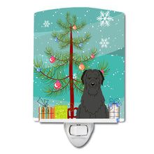 Load image into Gallery viewer, Merry Christmas Tree Briard Black Ceramic Night Light BB4206CNL