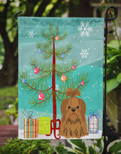 Load image into Gallery viewer, Merry Christmas Tree Shih Tzu Silver Chocolate Garden Flag - Outdoor Decorative Yard Flag BB4211GF