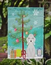 Load image into Gallery viewer, Merry Christmas Tree Bedlington Terrier Blue Garden Flag - Outdoor Decorative Yard Flag BB4215GF