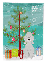 Load image into Gallery viewer, Merry Christmas Tree Bedlington Terrier Blue Garden Flag - Outdoor Decorative Yard Flag BB4215GF