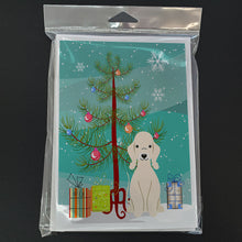 Load image into Gallery viewer, Merry Christmas Tree Bedlington Terrier Sandy Greeting Cards Pack of 8