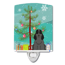 Load image into Gallery viewer, Merry Christmas Tree Cocker Spaniel Black Ceramic Night Light BB4217CNL